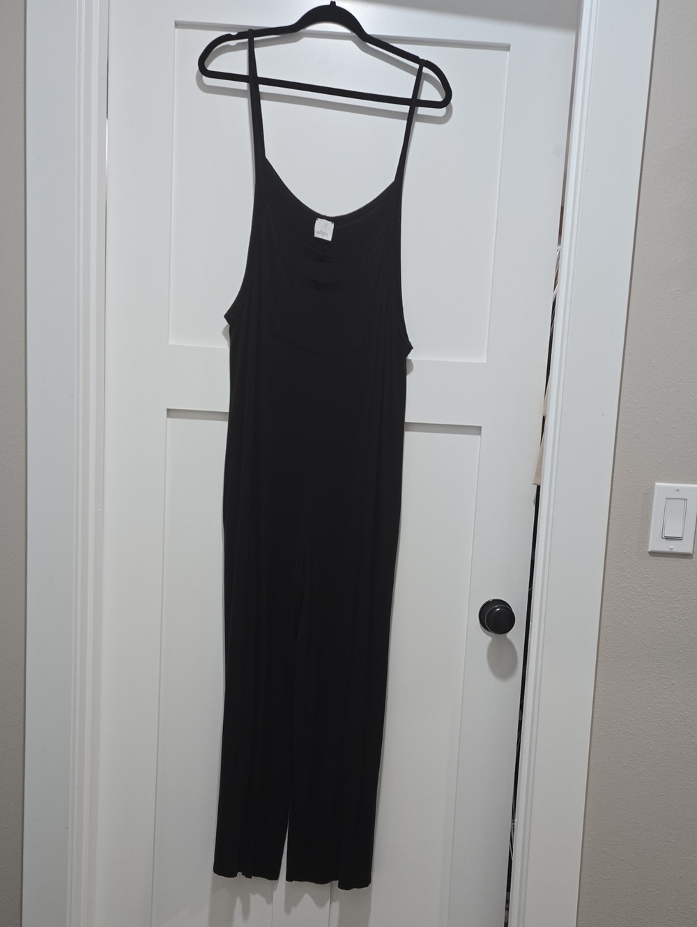 Everyday Black Sleeveless Jumpsuit with Thin Straps